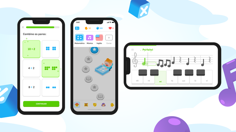 Duolingo Disponibiliza Aulas de Música e Matemática em Português