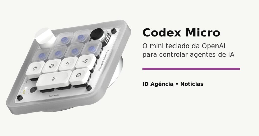 OpenAI lança Codex Micro: o mini teclado que pode antecipar uma vida com menos cliques